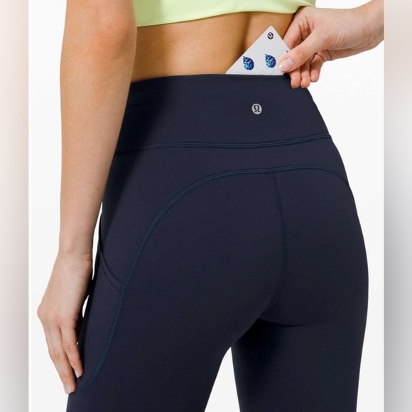 Lululemon 10 Invigorate High-Rise Tight 25" Tru Navy High-Waisted legging VGUC - Picture 7 of 13